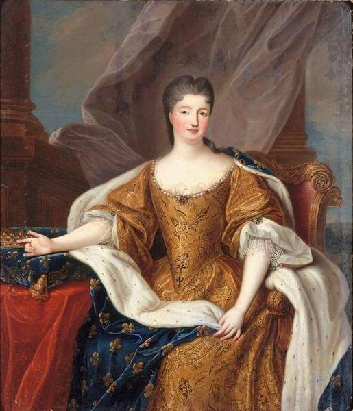 Circle of Pierre Gobert Portrait Marie Anne de Bourbon as Princess of Conti